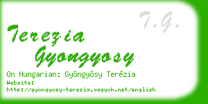 terezia gyongyosy business card