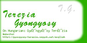 terezia gyongyosy business card